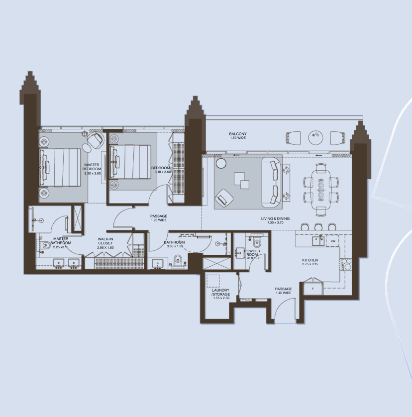 2 BR APT.